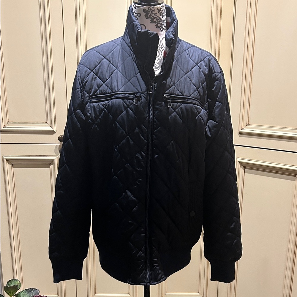 Tommy Hilfiger Men's Quilted Navy Jacket